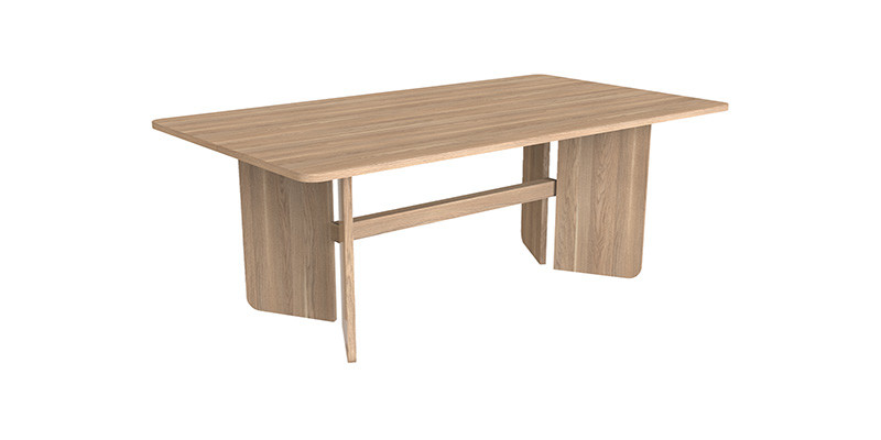 Frame Fixed Dining Table (100X180)